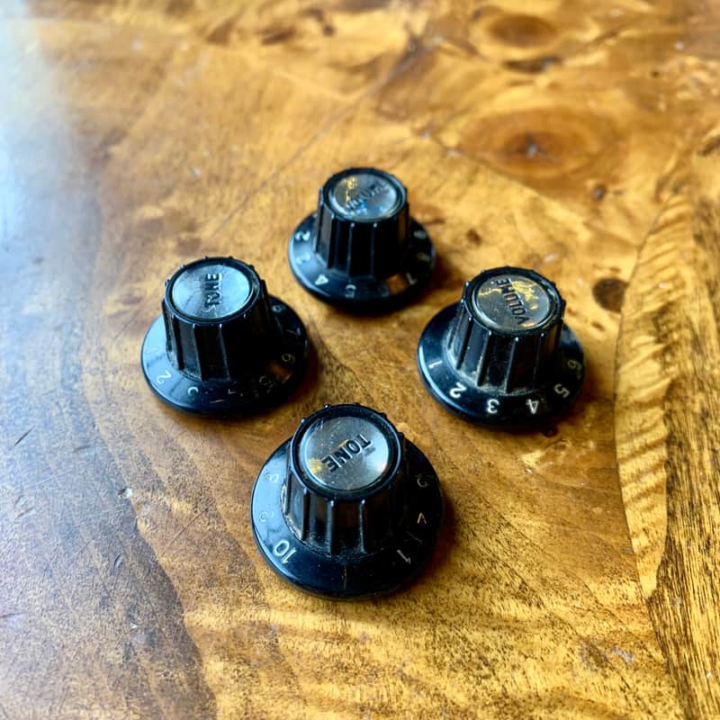 Hagstrom Witch hat knobs 1960 Silver Swede Viking original vintage vol tone image 1