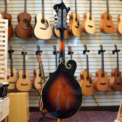 The Loar LM-520 F-Style Mandolin 2012 Vintage Sunburst image 6
