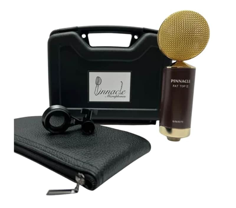 New Pinnacle Microphones Fat Top II w/ Lundahl | Ribbon Microphone | Brown | Free XLR Cable image 1