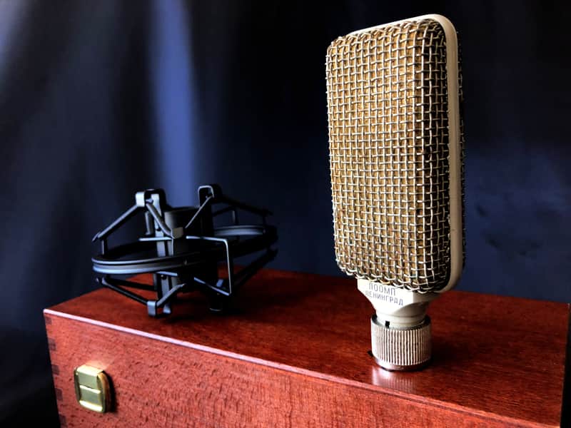 1964 Lomo 19A13 Tube Condenser Microphone Vintage Set image 1
