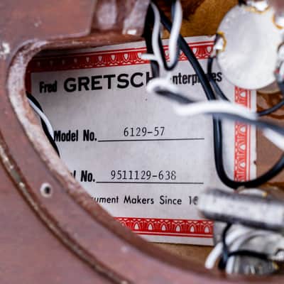 1995 Gretsch 6129T-57 Silver Jet ‘57 Vintage Reissue Silver Sparkle w/ Dynasonics, Bigsby, Melita & Case image 17