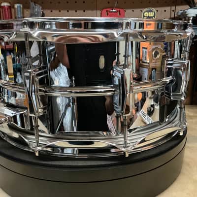Ludwig LB402B 6.5”x14” Supraphonic Snare Drum NiCe - COB Chrome Over Brass image 5