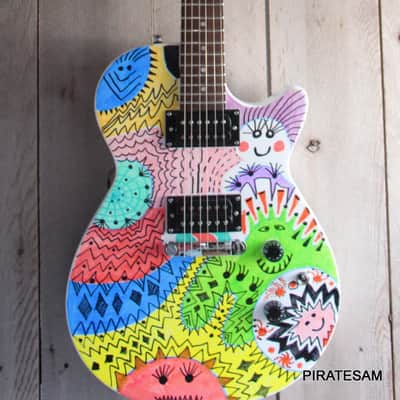 Gretsch Custom art guitar Ignite Jet Club HH " Happy Together " image 2