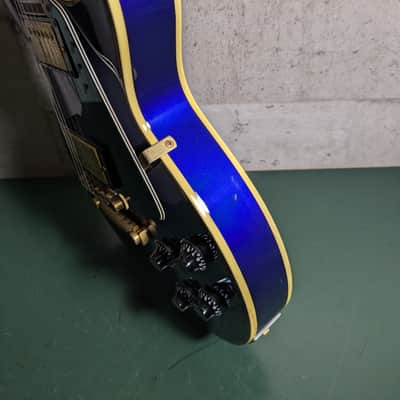 Fernandes Burny RLC-70 Les Paul Custom 90's Metallic Blue MIJ Japan image 13