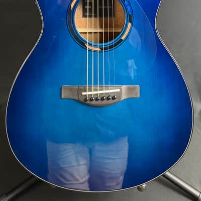 Yamaha TAS1E TransAcoustic Folk Acoustic-Electric Guitar Ultra Marine w/ Soft Case (066) image 1