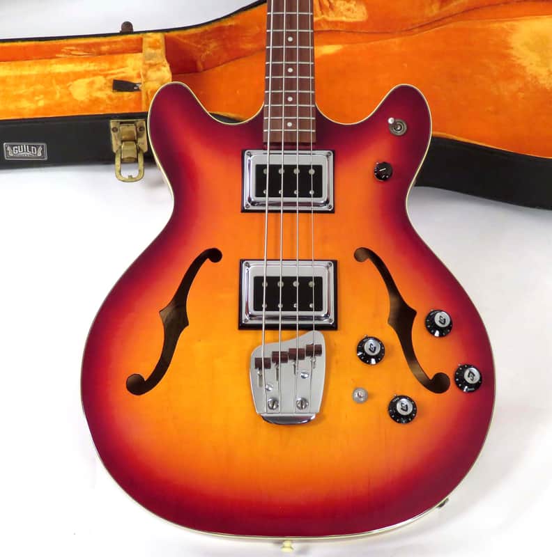1969 Guild Starfire Bass II - Sunburst - Rare Double Pickup Hagstrom Bi Sonic - Original Case image 1