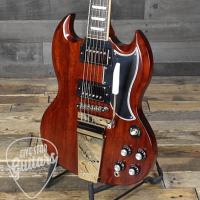 Epiphone 1964 SG Standard Maestro Vibrola Reissue - Cherry Red with Hardshell Case image 11