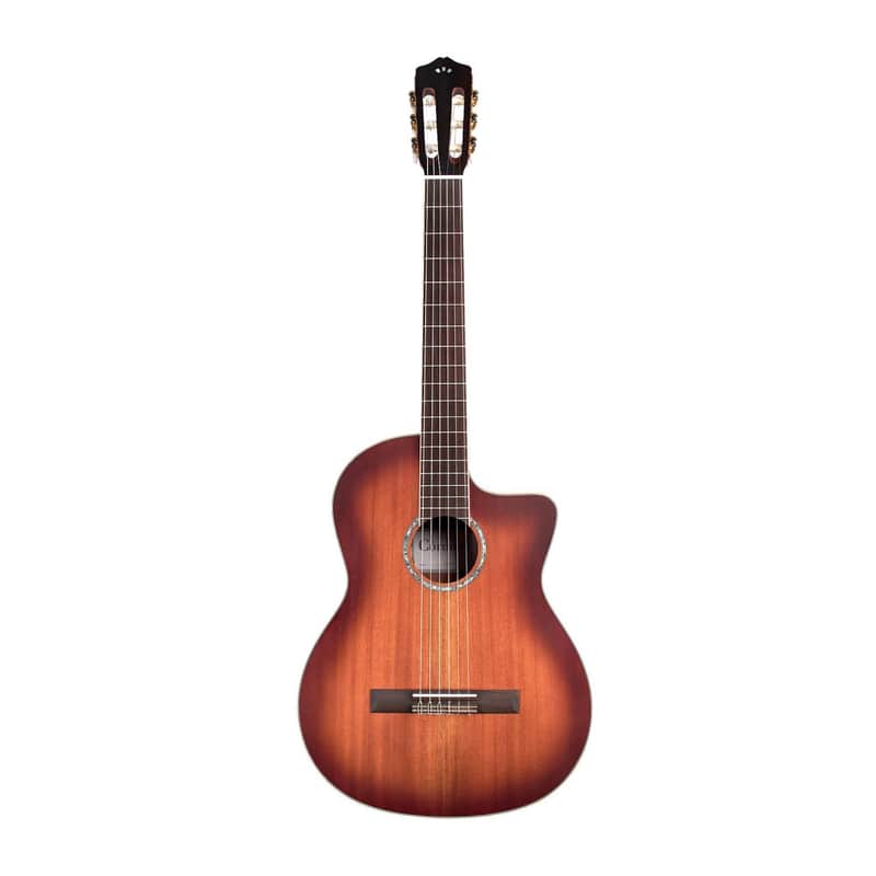 Cordoba C4-CE African Mahogany 6-String Electric Guitar (Edge Burst) image 1