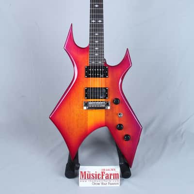 BC Rich NJ Retro Warlock Electric Guitar Sunburst Diamond Inlays Humbucker image 2