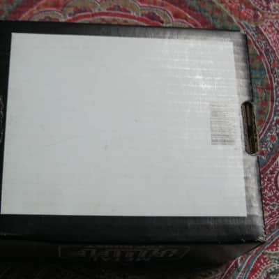 less than light average wear condition Electro Harmonix EMPTY BOX and original Owner's Manual ONLY for EXO Metal Muff with Top Boost pedal (NO pedal, NO warranty / registration paperwork) BOX: Cardboard / BOX Color: Black / GRAPHIC: Black & White, White image 7