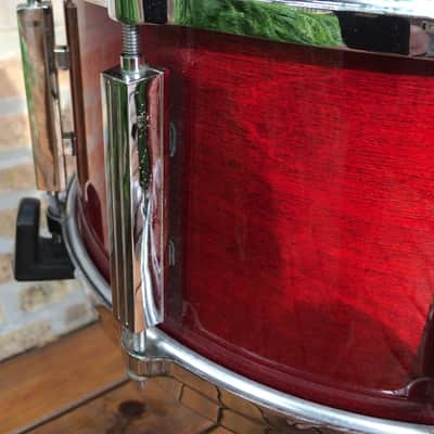 Tama Artwood Birch Snare 6.5x14 - AW336 1986 Cherry Wine image 4