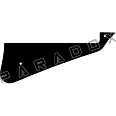 Custom Pickguard For 1957 - 1961 Made in America Gibson Les Paul Custom 3-Pickup "Black Beauty" - Black/Orange/Black .090" image 1