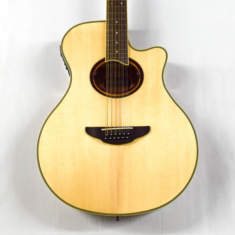 Yamaha APX700II-12 Thinline Acoustic/Electric Cutaway 12-String Guitar - Natural image 1