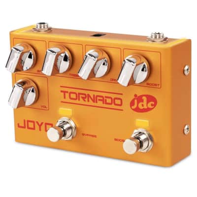 JOYO R-21 TORNADO Dual Channel Overdrive + Boost 4 Guitar or Bass Pedal Independent Foot-switch image 3
