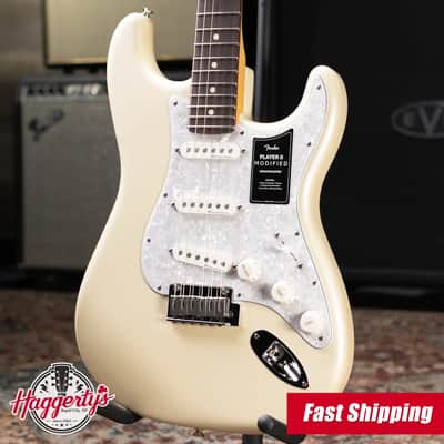 Fender Player II Modified Stratocaster Electric Guitar - Olympic Pearl with Gig Bag image 1