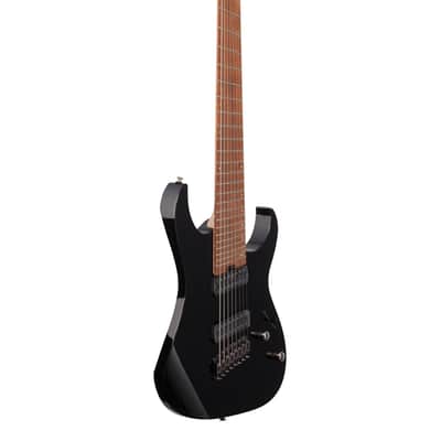 Ibanez RGMS8 Multi Scale Electric Guitar Black image 8
