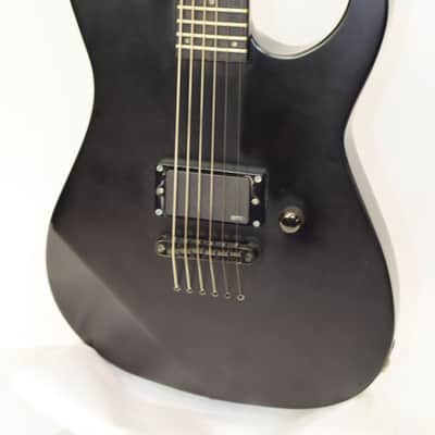 ESP E-II MI M-I Thru NT Electric Guitar, Black Satin w/ Case Bild 4