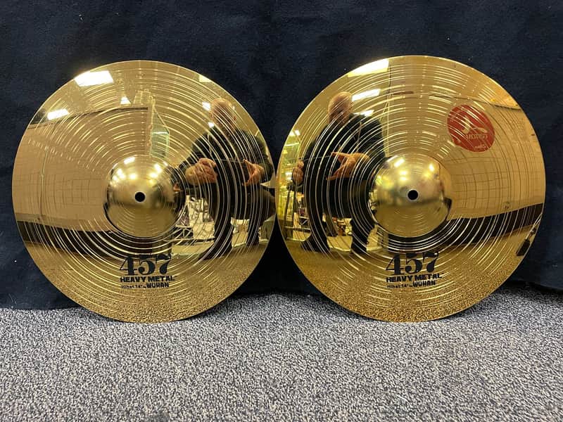 Wuhan Cymbals 457 Heavy Metal 14" Hi Hat Cymbal (New Haven, CT) image 1