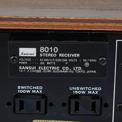 Sansui 8010 Stereo Receiver European 771 Version Restored 1-Year Warranty image 13