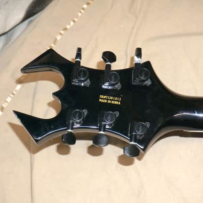 B.C. Rich Deluxe Series Warlock Guitar with Case Black BC Rich image 6