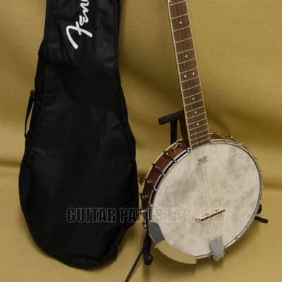 097-0302-321 Fender PB-180E Open Back Banjo Walnut Fingerboard Natural w Gig Bag 0970302321 image 7