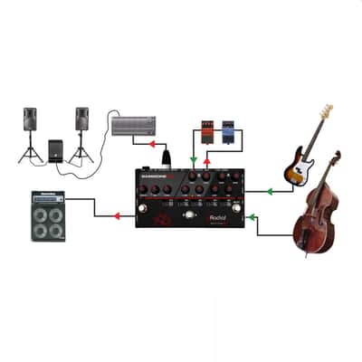 RADIAL ENGINEERING BASSBONE OD 2 Channel Bass Preamp & Overdrive Pedal image 7