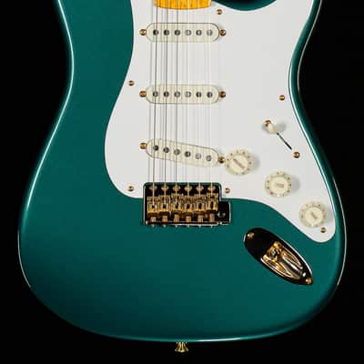 Fender Custom Shop LTD 1956 Stratocaster Gold Hardware NOS Sherwood Green Metallic (472) image 3