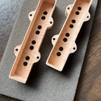 Guilford 5A Presentation Grade Flame Maple Jazz Bass Cover Set - fits Seymour Duncan/ Fender USA image 3