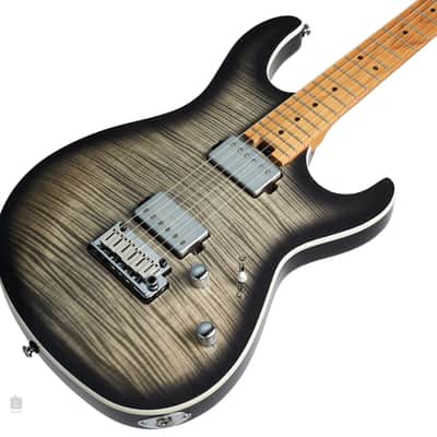 Cort Masterful Craftsmanship: The Cort G290 FAT II with Roasted Maple Neck & Fretboard in Transparent Black Burst image 12
