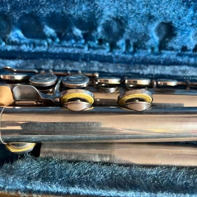 Yamaha YFL-24S Silver Plated Flute Made In Japan image 3