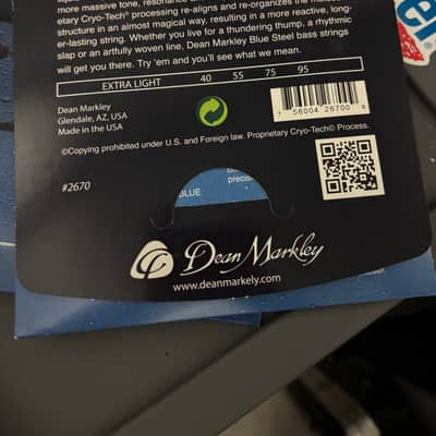 3x Sets Dean Markley Blue Steel Bass Strings Extra Light 40-95 image 3