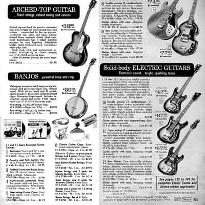 Vintage Sears Roebuck Space Dot Silvertone MIJ 5 String Banjo - 1960s-1970s image 12