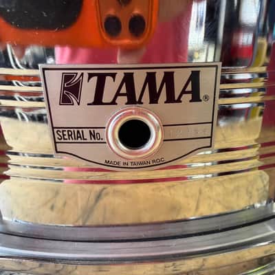 Used Tama 14"x5" Chrome over Steel Snare Drum Made in Taiwan image 2