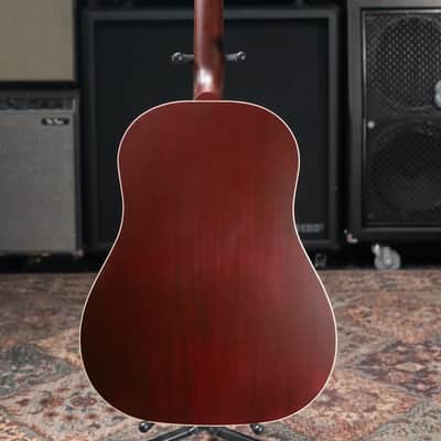 Gibson J-45 Special Acoustic/Electric Guitar - Satin Wine Red with Gig Bag image 8