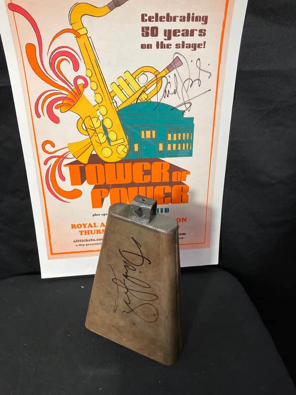 David Garibaldi's Tower of Power, LP 8" Rock Cowbell, SIGNED! image 1