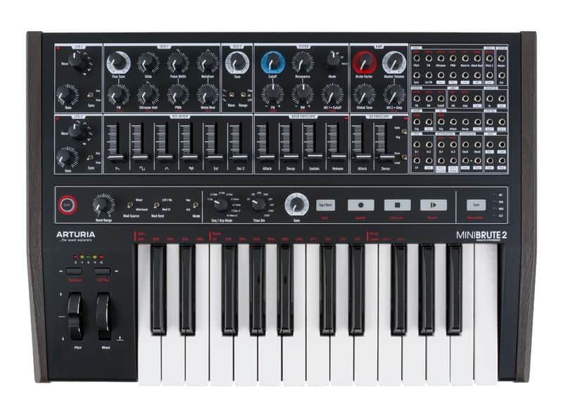 Arturia Minibrute 2 Noir Semi-Modular Analog Keyboard Synthesizer [USED] image 1