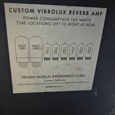Fender Vintage Vibrolux Custom USA Made 1995 Only! - Blonde image 6