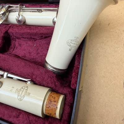 Buffet Crampon Paris klarinet clarinet B12 from the 90's White / Ivory Ultra Rare image 12