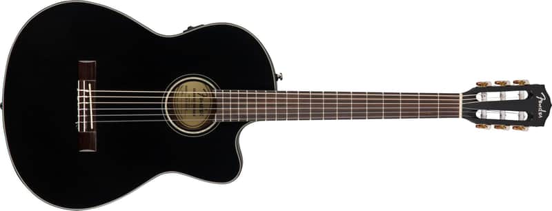FENDER - Cn-140sce Nylon Thinline Black with case 0970264306 image 1