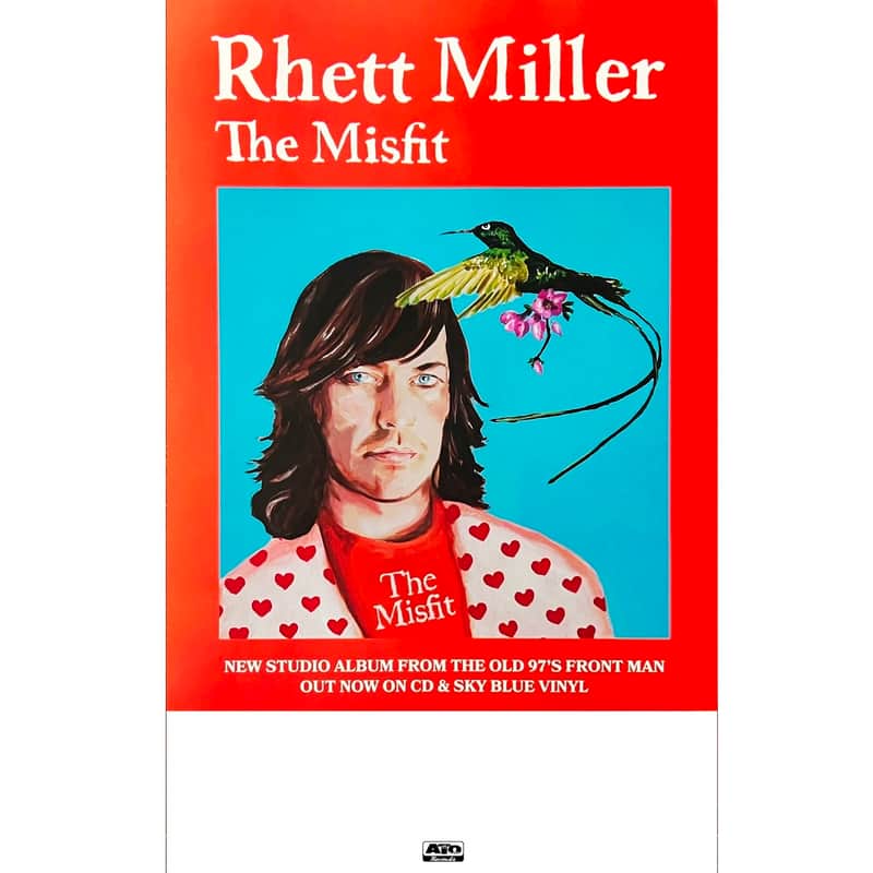 Rhett Miller - The Misfit 2022 Ltd Ed New RARE Tour Poster! The OLD 97's Alternative Country Indie Folk Rock image 1
