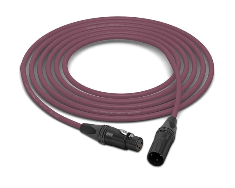 Gotham GAC-2 AES | Neutrik Gold XLR-F to XLR-M | Purple 40 Feet | 40 Ft. image 1