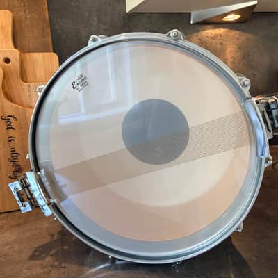 Pearl G-914D Freefloater snare 14x6.5” 1983-1987 - Natural maple lacquer image 13