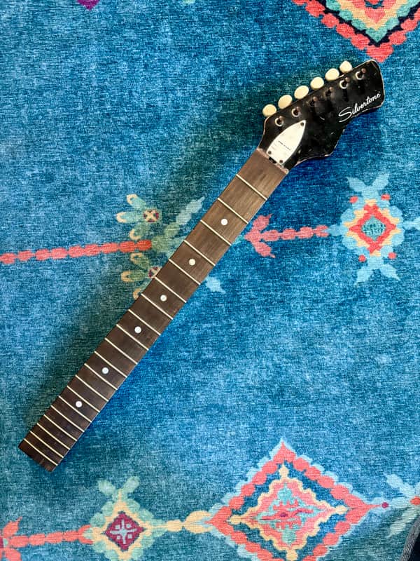 Silvertone Harmony holiday Barclay Bobkat 1476 H14 H15 H16 H17 Neck 1960’s - Black image 1