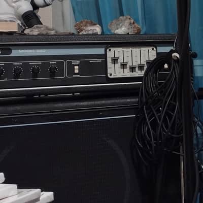 Acoustic 220 Head 1973 Black/Model 106 2x15 Cabinet 1977 image 3