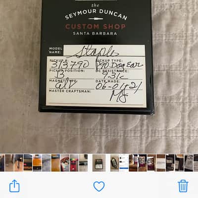 Seymour Duncan Staple Bridge & Antiquity Neck Dog Ear P-90 Set image 5