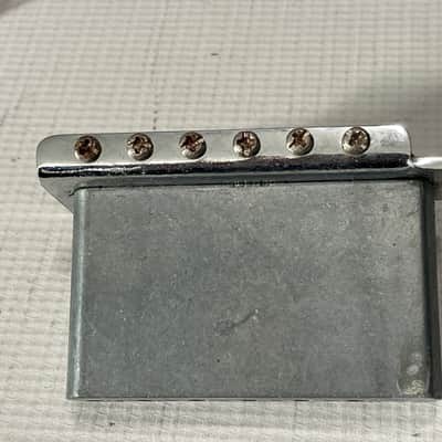 2010's MIM Fender Mexico Stratocaster Factory 6 Post Tremolo Bridge & Arm 2 1/16" String Spacing image 6