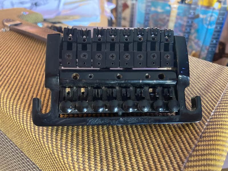 Kahler 7228 KX Hybrid 8 String Tremolo Bridge - Black image 1
