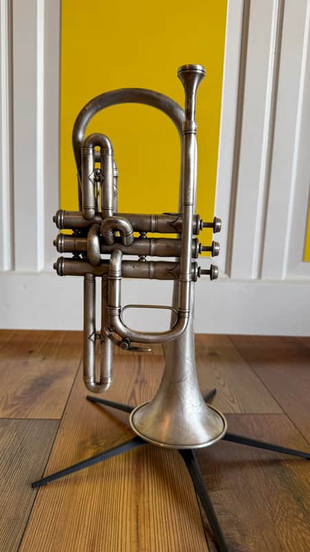 1908 Conn “The Connqueror” Cornet – Restored, Excellent Player image 1