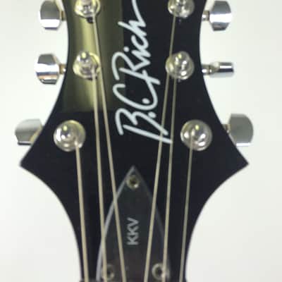 BC Rich Metal Master Kerry King V Electric Guitar Black with White image 4