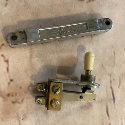 Vintage original Gibson  Tune o matic 60’s Chrome image 1